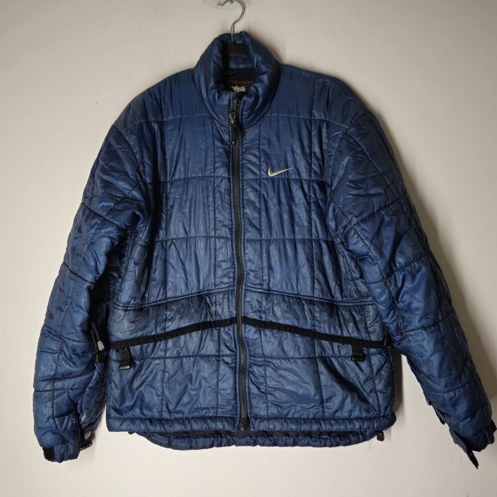 Vintage Nike ACG Blue Men's Size Small PrimaLoft Winter Jacket Puffer Style